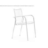 Steel training chair with stackable armrests Kumane