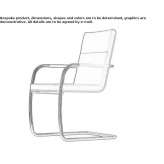 Upholstered chair on supports with armrests Tamesis