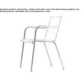 Plywood chair with stackable armrests Vuadens