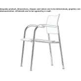 A chair with armrests that can be stacked Atalaia