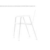 Plastic training chair with stackable armrests Guingamp