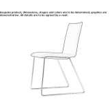 Upholstered chair based on a sled Ghiaie