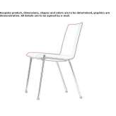 Upholstered and stackable chair Vuadens