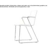 Plywood chair based on a sled with armrests Ghiaie