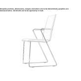 Upholstered chair based on a sleigh with armrests Ghiaie