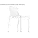 Stackable mesh chair Nisipari