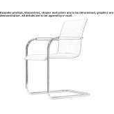 Upholstered chair on supports with armrests Ankara