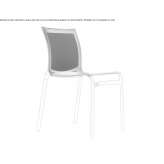 Stackable mesh chair Nisipari