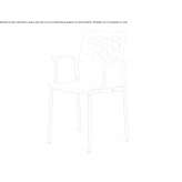 A chair with armrests that can be stacked Sepahua