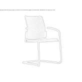 Cantilever chair with armrests Sepahua