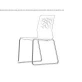 Polypropylene chair based on a sled Sepahua