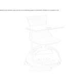 Training chair with writing tablet Tarsia