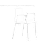 Chair with armrests Girard