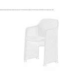 Folding fabric training chair with armrests Valnegra
