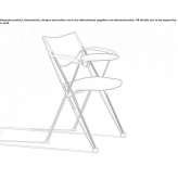 Foldable training chair with writing tablet Pocsi