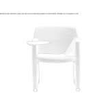 Foldable training chair with armrests Dobel