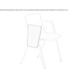Stackable training chair with writing tablet Herdecke