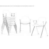 A chair with armrests that can be stacked Gjerstad