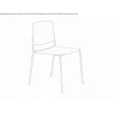 Polypropylene training chair with connecting device Sykia