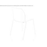 Polypropylene chair with connecting device Lumio