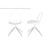 Trestle chair with integrated cushion Gjerstad