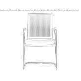 Cantilever chair with armrests Lovozero