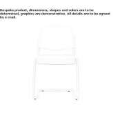 Upholstered and stackable chair Iona