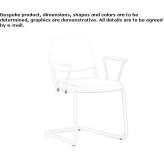 Upholstered chair with armrests Iona