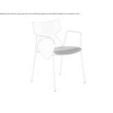 Beech training chair with a writing tablet Orsan