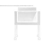 Fabric training chair on wheels Acoyapa