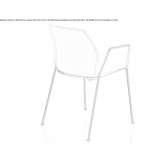 Plastic chair with connecting device to armrests Lumio