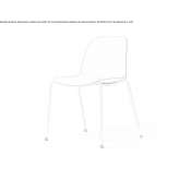 Stackable polypropylene chair Gaiano