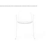 Training chair with polypropylene base, with armrests Gaiano