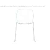Training chair with a polypropylene base in the shape of a sleigh Eger