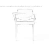 Polypropylene training chair with writing tablet Sogutlu
