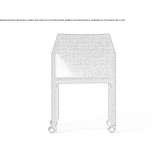 Fabric training chair with armrests and wheels Crichi