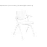 Upholstered training chair Hodonin