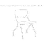 Folding fabric chair with armrests Grone