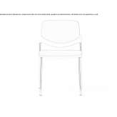 Stackable fabric training chair Sogutlu