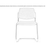 Cantilever fabric training chair Sadova
