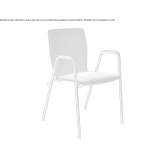Fabric training chair with stackable armrests Lesja