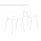 Stackable laminated chair Cerbal