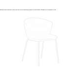 Imitation leather chair Palosco