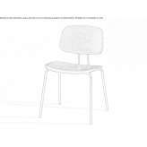 Stackable plywood chair Baune