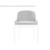 Chair upholstered in fabric with armrests Zolling