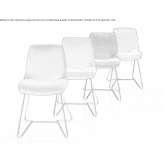 Trevira® CS chair with sled base Plato