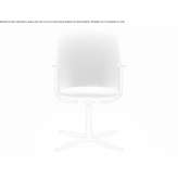 Chair upholstered in fabric with armrests Ankum