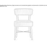 Chair made of fabric and beech wood Mouen