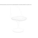 Fiberglass chair with integrated cushion Fimber