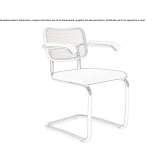 Cantilever chair with armrests Naast
